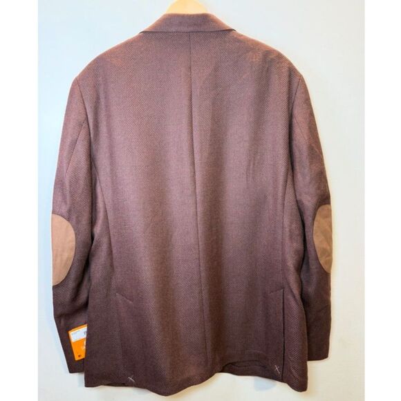 Tallia Sport Coat Men's Size 48L Brown Slim Fit Textured Wool Blend Workwear NWT - Picture 5 of 5